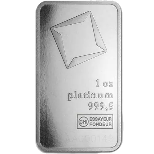 1 oz Platinum Valcambi Bar