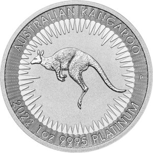2022 1 oz Australian Platinum Kangaroo Coin (BU) coins