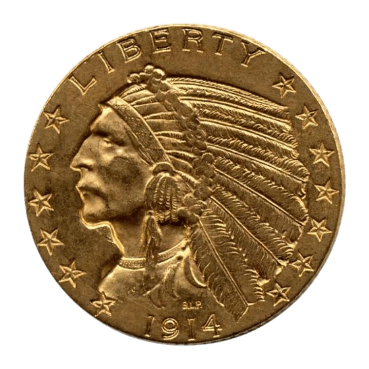 $5 Indian Gold Half Eagle Coin