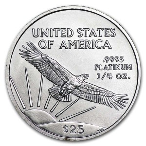 1/4 oz American Platinum Eagle Coin BU Coins