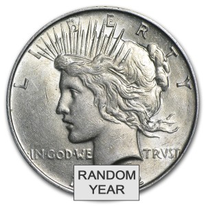 Silver United States Peace Dollar Coin