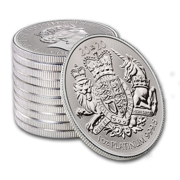 2020 Great Britain 1 oz Platinum The Royal Arms BU coins